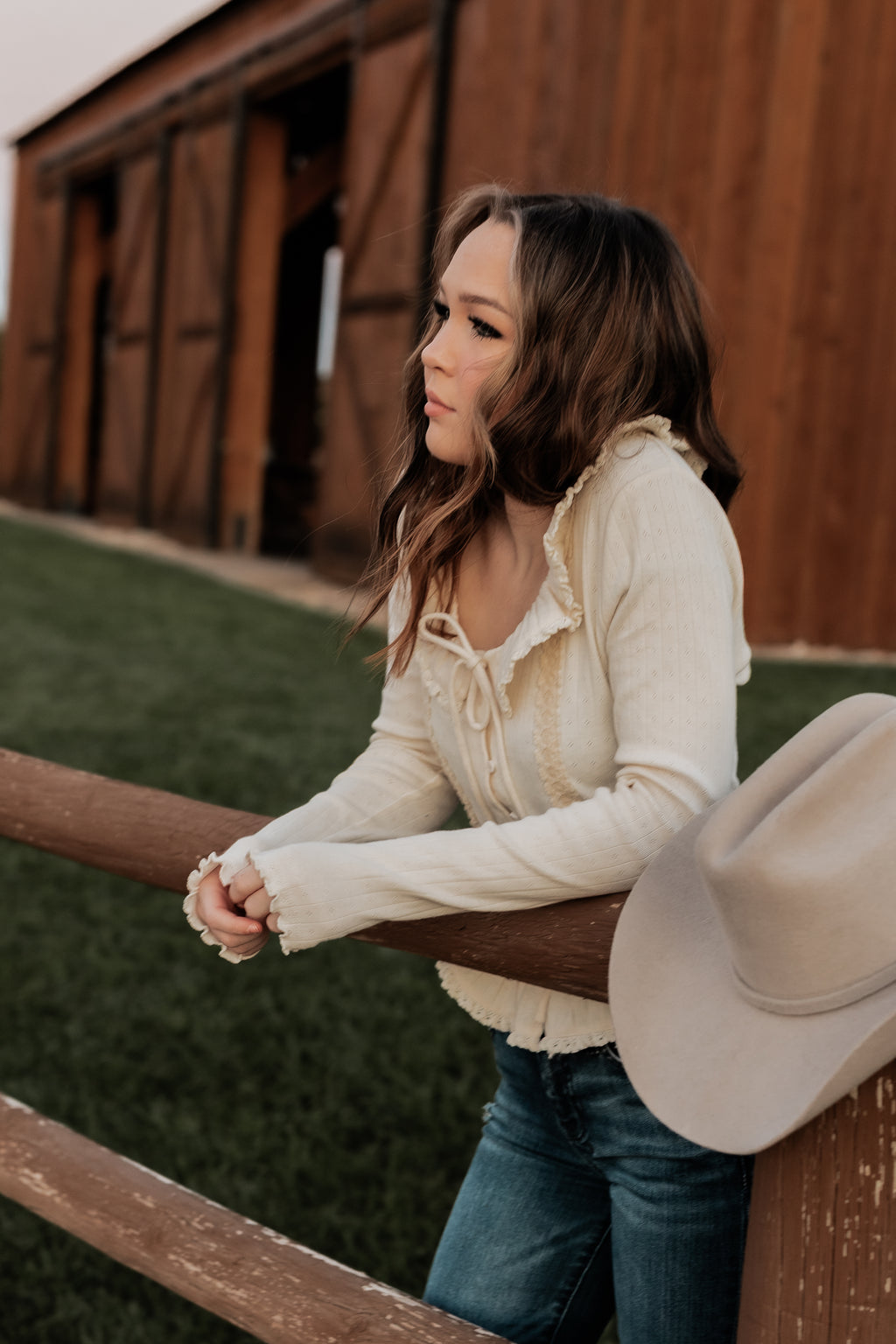 Long Sleeve Ruffle Top