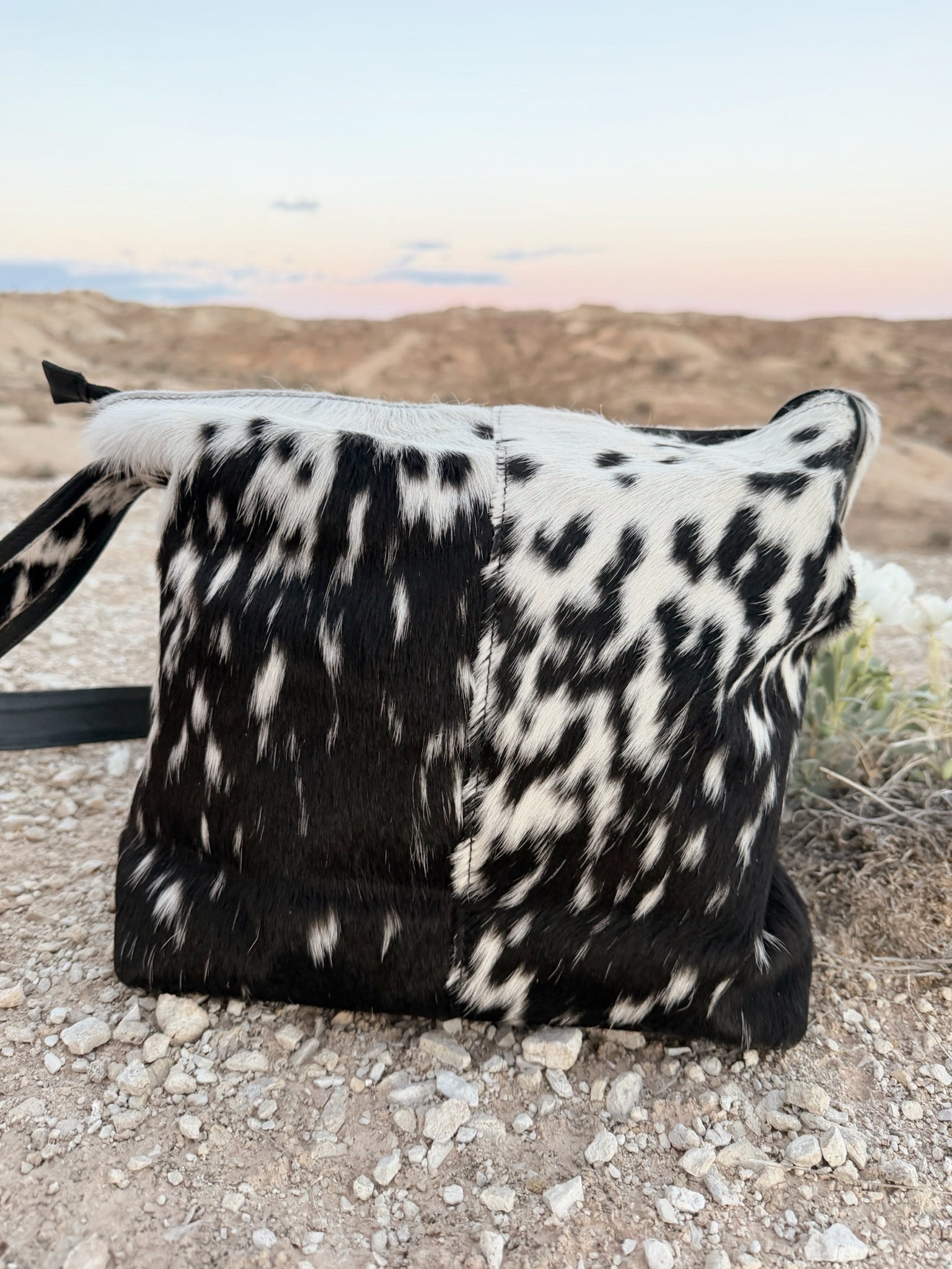 Hair on hide leather cowhide purse western boutique handbag VNTGcowgirl
