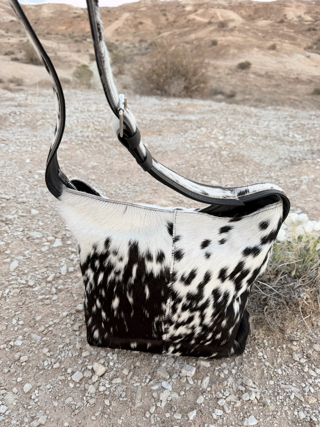 Hair on hide leather cowhide purse western boutique handbag VNTGcowgirl