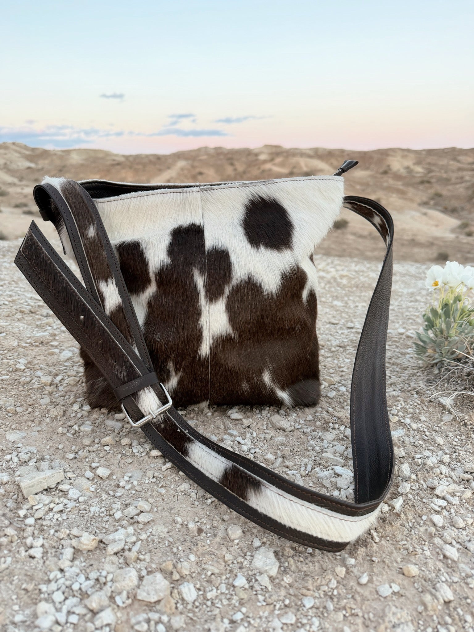 Hair on hide leather cowhide purse western boutique handbag VNTGcowgirl