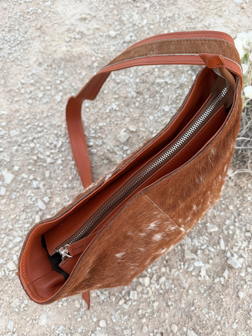 Hair on hide leather cowhide purse western boutique handbag VNTGcowgirl