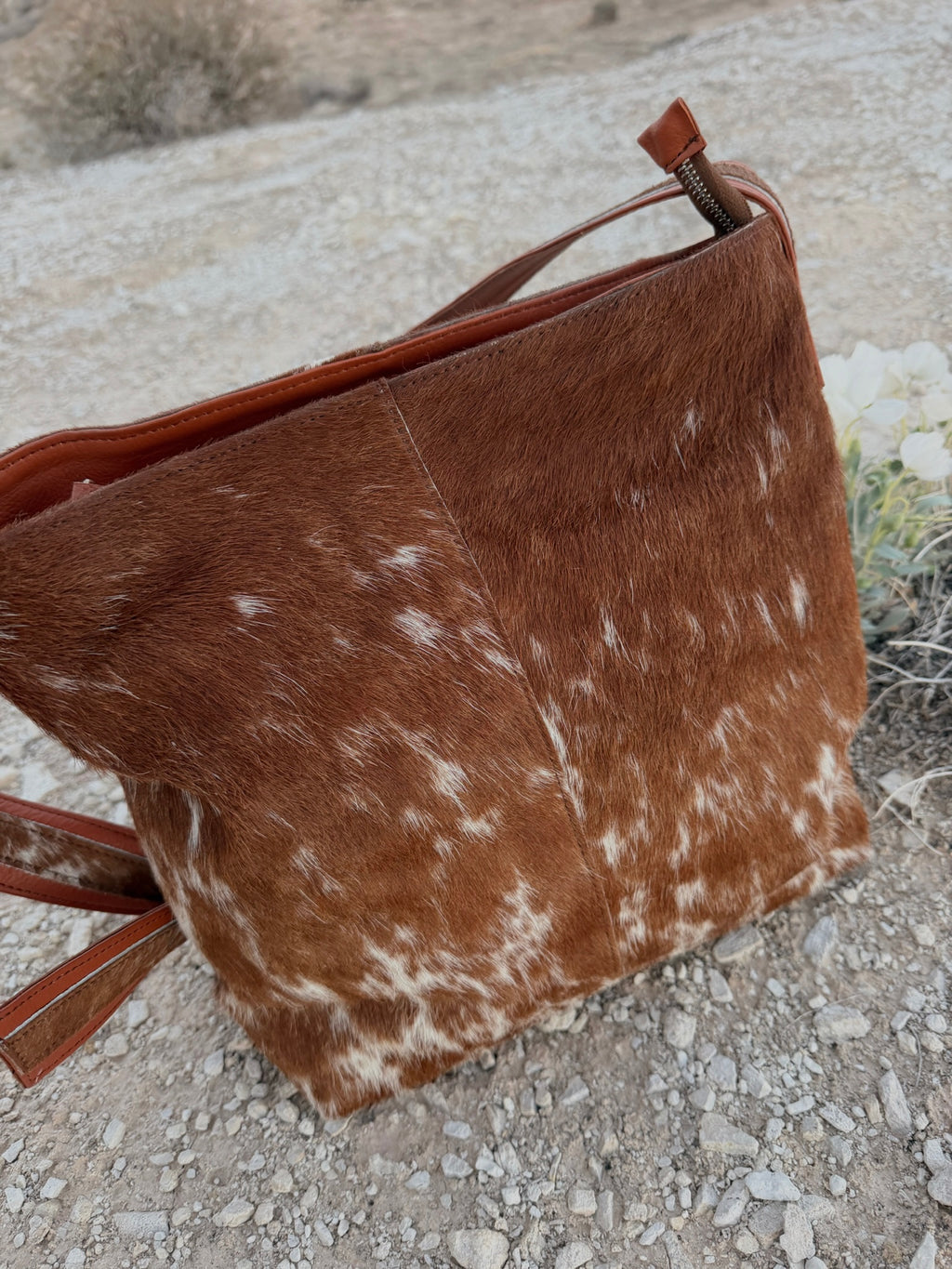 Hair on hide leather cowhide purse western boutique handbag VNTGcowgirl