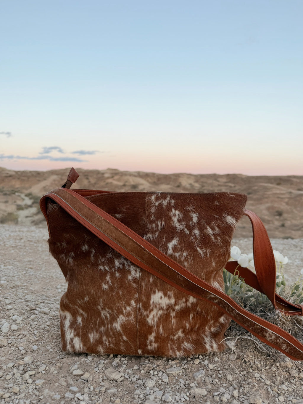 Hair on hide leather cowhide purse western boutique handbag VNTGcowgirl