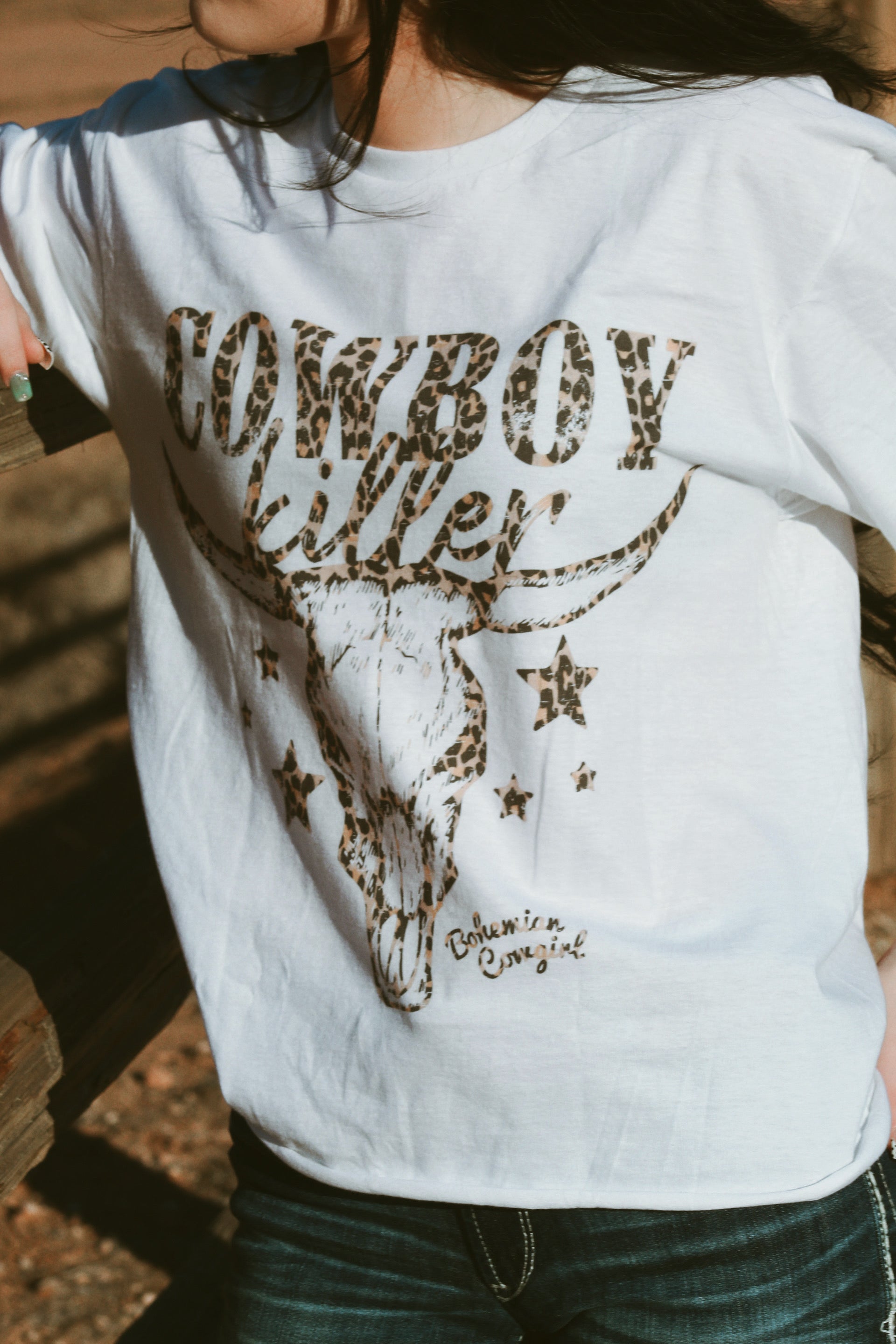 Leopard Cowboy Killer Graphic Tee